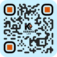 QR code linking to kerayalab.com